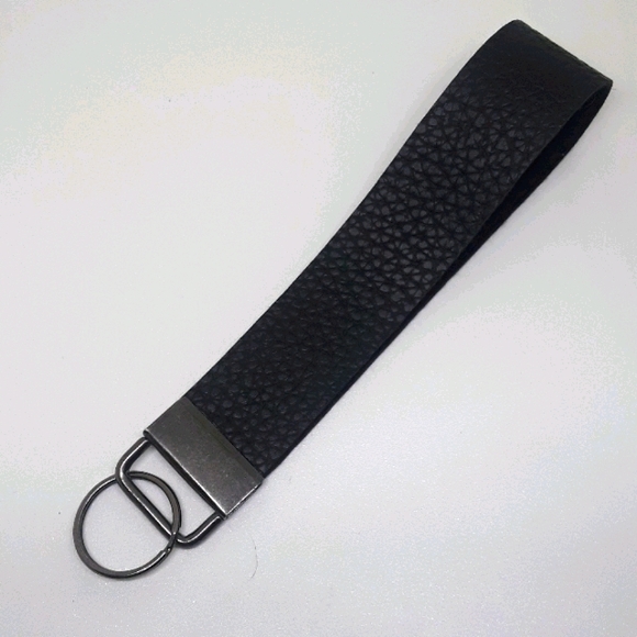 Hand Crafted Other - Black wristlet keychain